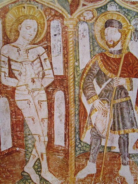 Datoteka:Šareni majstor, Sv.Sebastijan i sv.Rok u crkvi sv.Marije kod Dvigrada.JPG