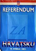 Plakat referenduma ZA Hrvatsku