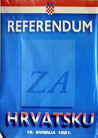 Plakat referenduma ZA Hrvatsku