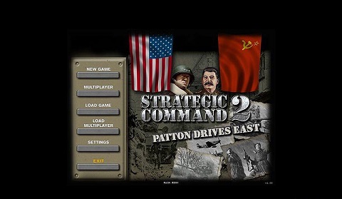 Fájl:Strategic Command 2 Patton Drives East főmenü.jpg