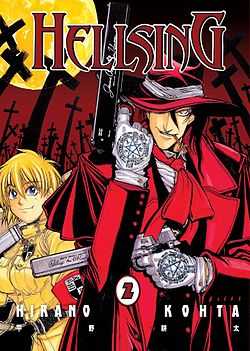A Hellsing manga 2. kötete magyar kiadásának borítója
