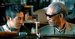 Jet Li és Morgan Freeman a filmben