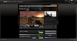 A Half-Life 2 felülete a magyar nyelvű Steamen 2012-ben