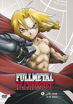 A Fullmetal Alchemist anime 1. DVD-je magyar kiadásának borítója