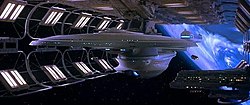 A USS Enterprise-B az űrdokkban