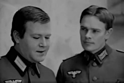 Gálvölgyi János és Nagy Gábor német tisztek szerepében