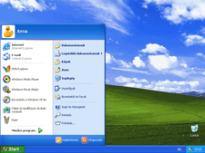 A Windows XP Asztal és a Start menü