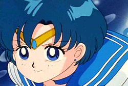Mizuno Ami a Sailor Moon R 62. epizódjában (eredeti sugárzás: 1993. július 10.)