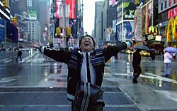 Hiro öröme, miután sikeresen teleportálta magát Japánból New Yorkba
