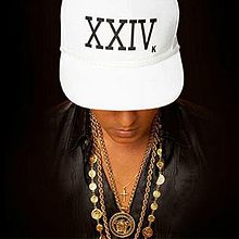 «24K Magic» սինգլի շապիկը (Bruno Mars, 2016)