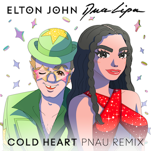 «Cold Heart (Pnau remix)» սինգլի շապիկը (Էլթոն Ջոն և Դուա Լիպա, 2021)