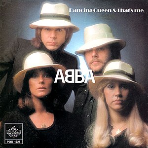 «Dancing Queen» սինգլի շապիկը (ABBA, 1976)