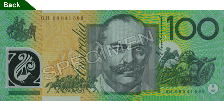 Berkas:100 Australian dollars back.jpg