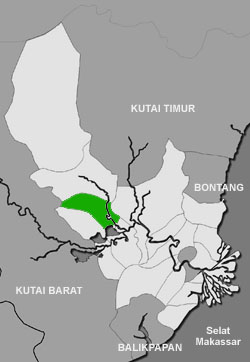 Peta lokasi kecamatan Kenohan