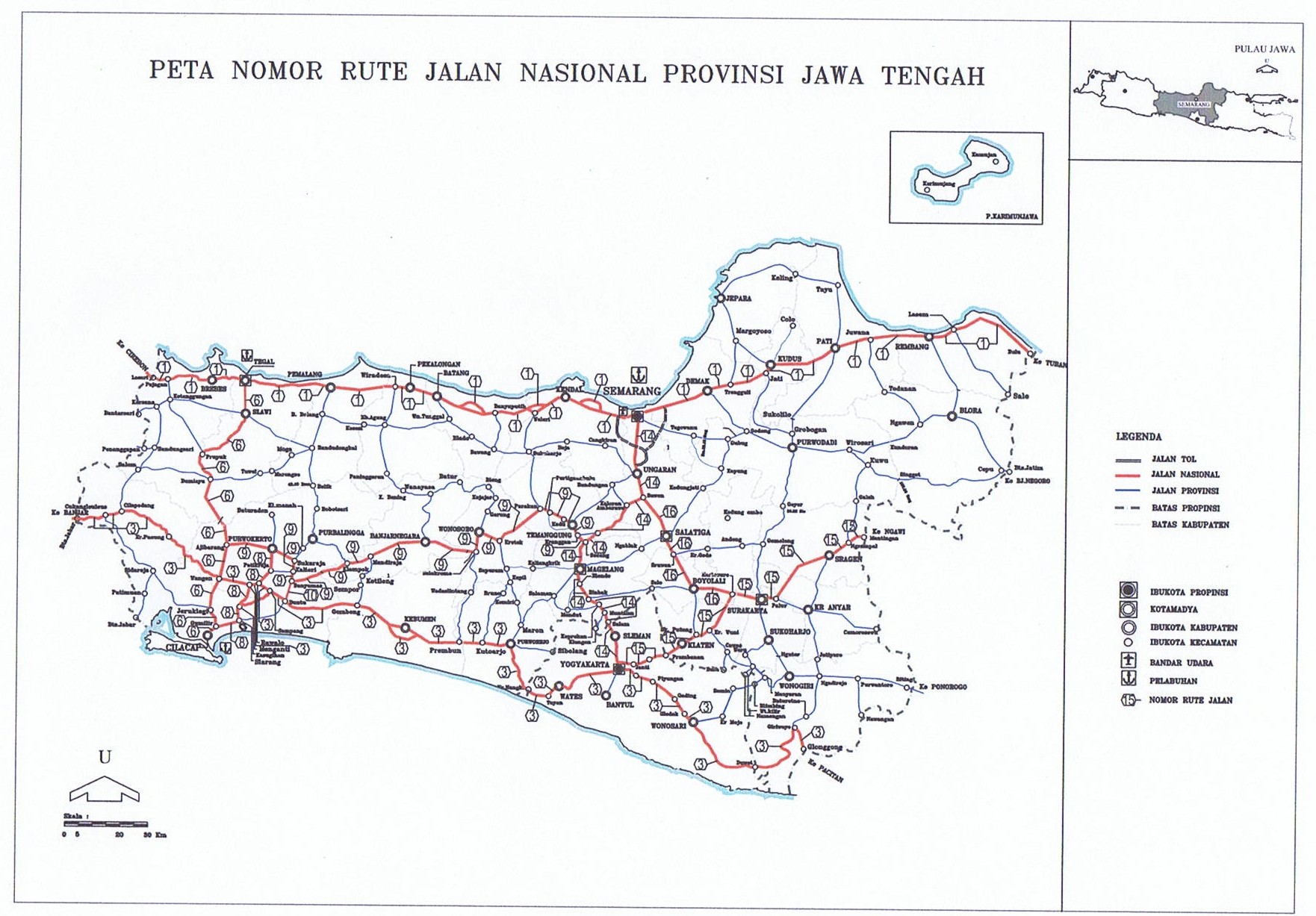 Jalan Nasional Di Jawa Tengah Wikipedia Bahasa Indonesia