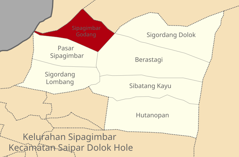 Berkas:Peta Lokasi Sipagimbar Godang, Sipagimbar Kecamatan SDH Kabupaten Tapsel.svg