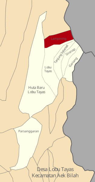 Berkas:Peta Lokasi Lampining, Lobu Tayas Kecamatan Aek Bilah Kabupaten Tapsel.svg