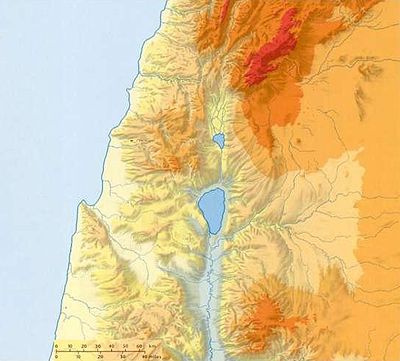 Location map Israel northern