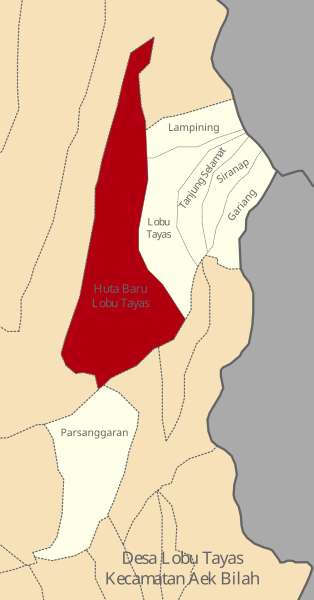 Berkas:Peta Lokasi Huta Baru Lobu Tayas, Lobu Tayas Kecamatan Aek Bilah Kabupaten Tapsel.svg