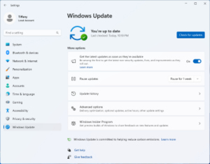 Windows Update di Windows 11