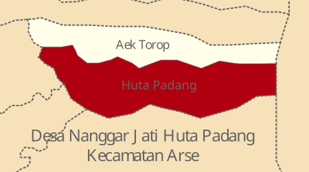 Berkas:Peta Lokasi Huta Padang, Nanggar Jati Huta Padang Kecamatan Arse Kabupaten Tapsel.svg