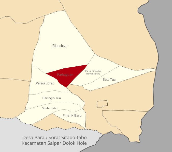 Berkas:Peta Lokasi Parkayuan, Parau Sorat Sitabo-tabo Kecamatan SDH Kabupaten Tapsel.svg