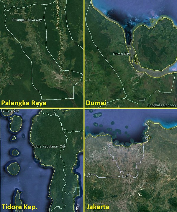 Daftar kota di Indonesia menurut luas  wilayah  Wikipedia 