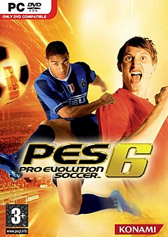 Sampul depan Pro Evolution Soccer 6.