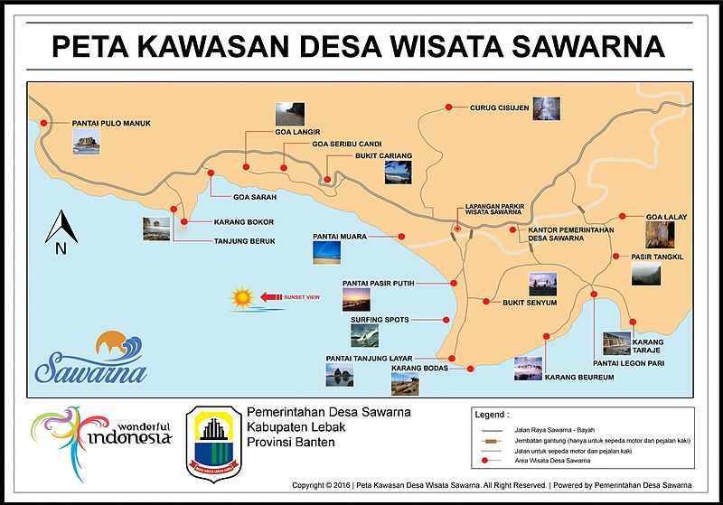 Berkas:Peta Kawasan Desa Wisata Sawarna.jpg