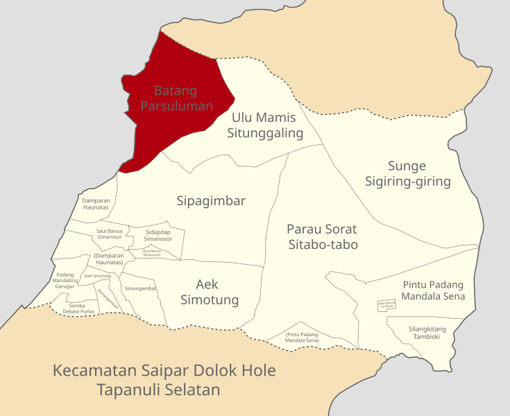 Berkas:Peta Lokasi Batang Parsuluman Kecamatan Saipar Dolok Hole Kabupaten Tapanuli Selatan.svg