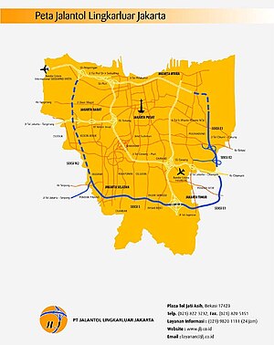 Jalan Tol Lingkar Luar Jakarta: Pengoperasian, Jaringan dan Pengembangan, Gerbang Tol