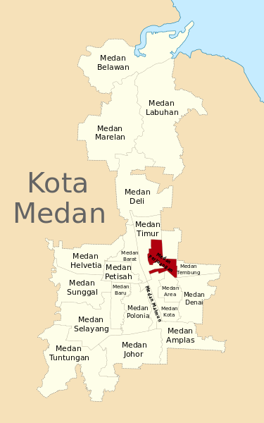 Berkas:Peta Lokasi Kecamatan Medan Perjuangan Kota Medan.svg