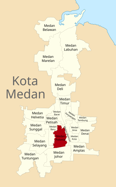 Kode Pos Kecamatan Medan Polonia, Kota Medan