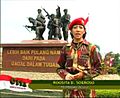 Roosita Pembawa Acara Cinta Tanah Air (CITA) TVRI dalam episode Kesatuan Kopassus di Cijantung