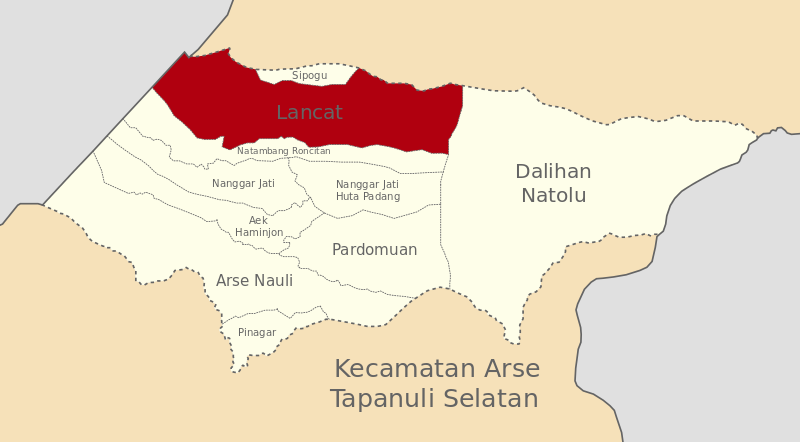 Berkas:Peta Lokasi Lancat Kecamatan Arse Kabupaten Tapanuli Selatan.svg