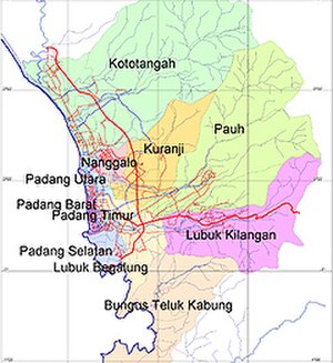 Kota Padang: Sejarah, Geografi, Tata ruang