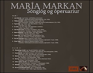 María Markan: Æviágrip, Útgefið efni, Tenglar