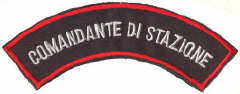 Insignia de brazo (solo izquierda) para "comandante de estación".