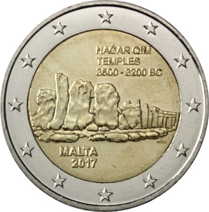 2 euro commemorativo malta 2017 Hagar Qim.jpeg