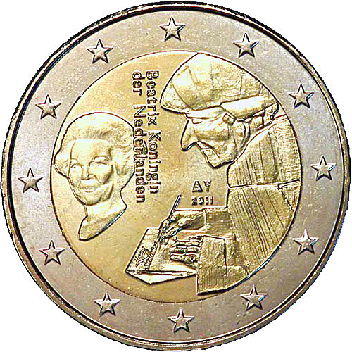 File:2 euro commemorativo Paesi Bassi 2011.jpg - Wikipedia