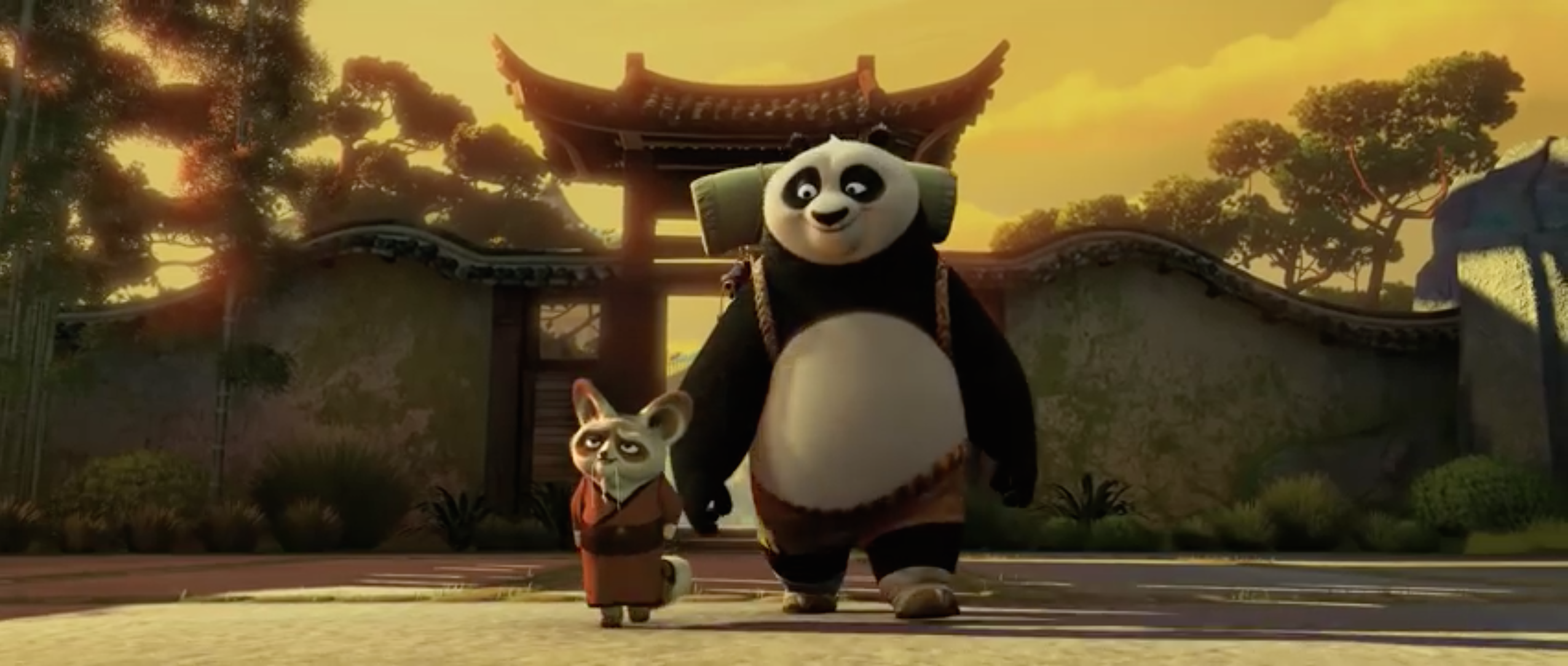 kung fu panda 3 in cerca di shifu