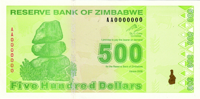 File:Zimbabwe fourth dollar - $500 Obverse (2009).jpg