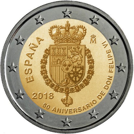 File:2 euro commemorativo spagna 2018 compleanno.jpg