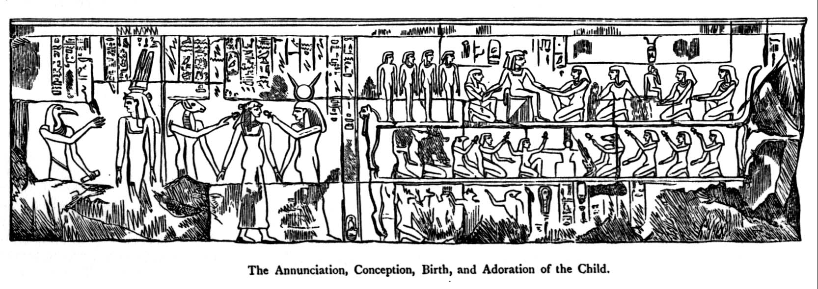 В глубокой древности когда миф огэ. Birth of Horus in Luxor Egypt.