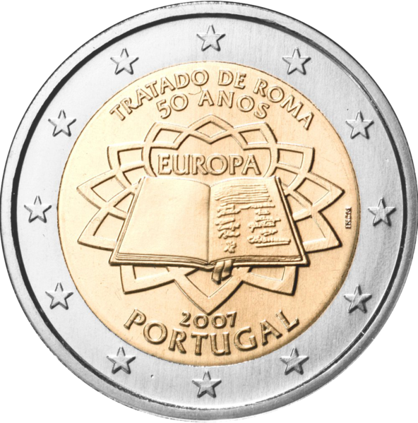 File:2 euro commemorativo Portogallo Trattati di Roma 2007.png