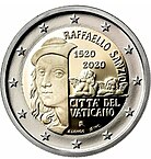 2 euro commemorativo vaticano 2020 Sanzio.jpeg