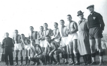 Serie A 1942-1943: l'undici berico in Juventus-Vicenza 2-6.[13]