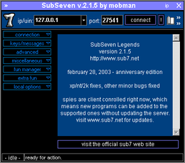 Client di Sub7 2.1.5 Beta
