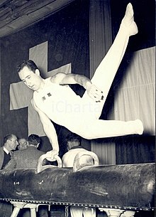 Guido Figone, ginnasta della Pro Chiavari otto volte Campione italiano e olimpionico a Londra 1948 e Helsinki 1952.