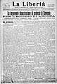 "La Libertà", periodico repubblicano di Ravenna, del 21 giugno 1914